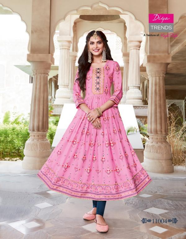 Ethnicity 11 Rayon Designer Wear Kurti Gown Collection